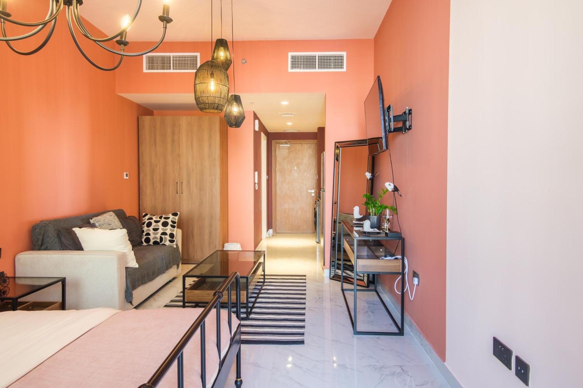 Apartamento Poolside Charm Abu Dabi Exterior foto