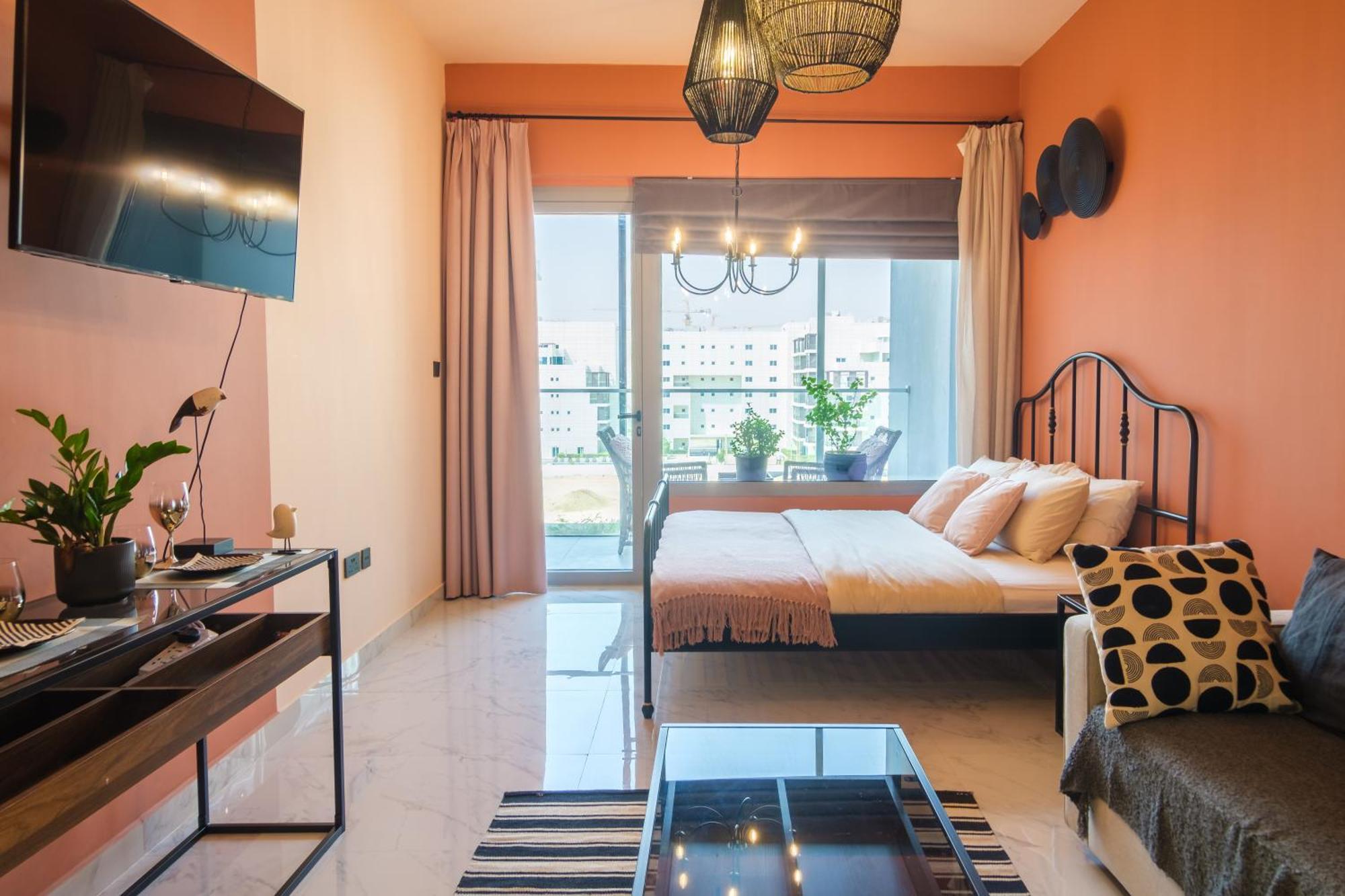 Apartamento Poolside Charm Abu Dabi Exterior foto